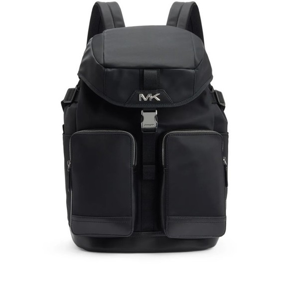 Michael Kors Structured Black Nylon Cargo Rucksack With Interior - NWT - Picture 1 of 3
